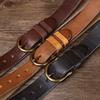 Retro Washed Extra Thick Outdoor First Layer Cowhide Belt Copper Buckle Men's Versatile Casual Belt Men's