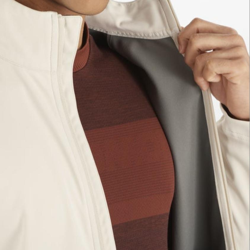 Salomon Gore-Tex Infinium Solid Versatile Windproof Waterproof Breathable Stand Collar Long Sleeve Jacket Men jackets Off-White LC2267200