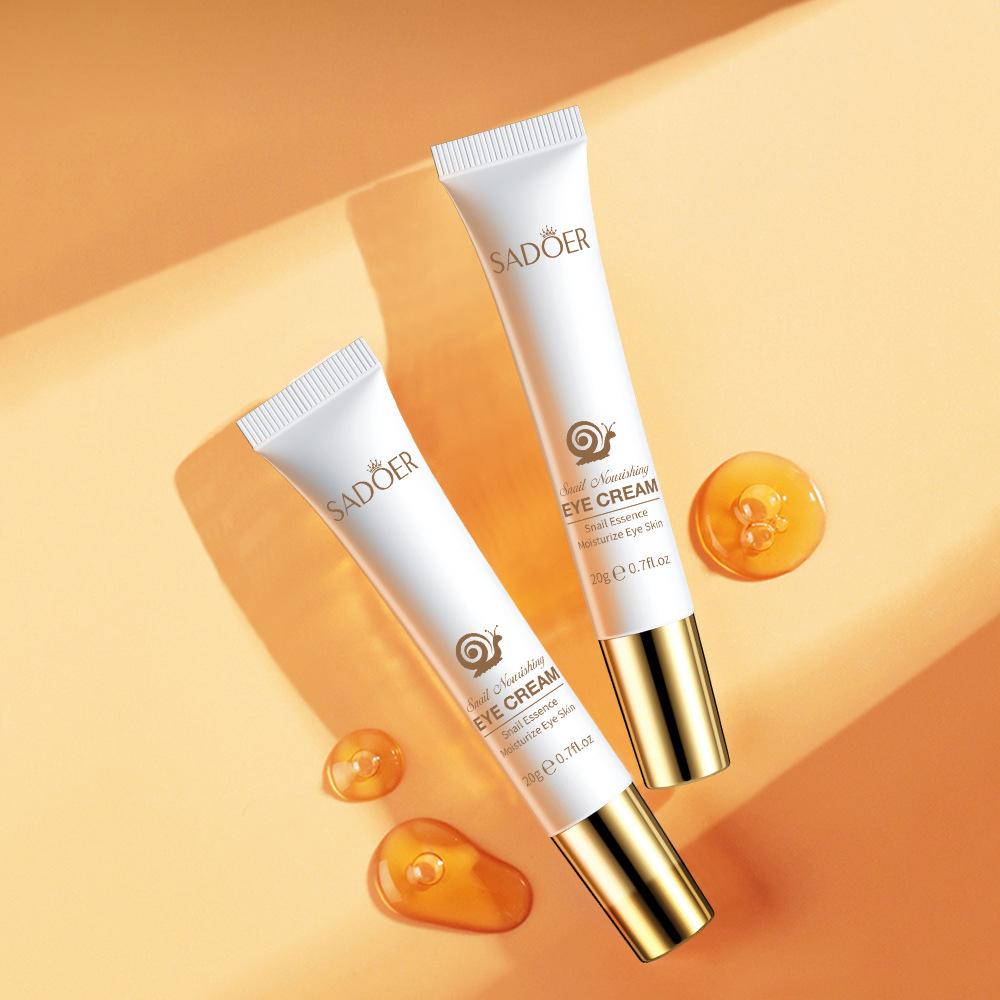Snail Eye Cream 20g Anti-Wrinkle Firming Remove Eye Bags Dark Circles Brighten Whitening Eye Skin Care