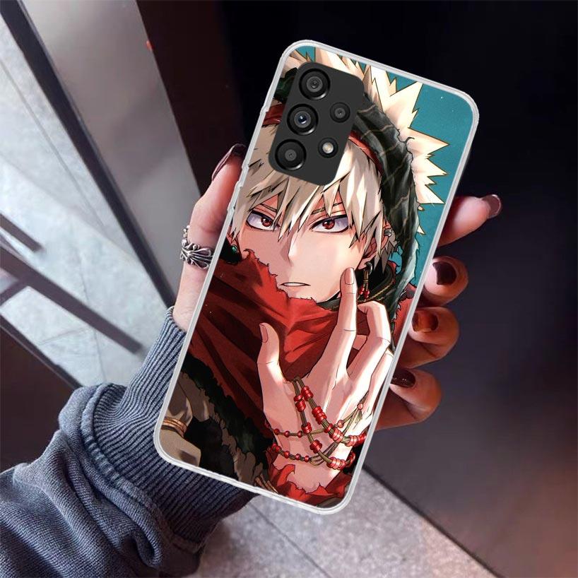 Bakugou Katsuki MHA My Hero Phone Case For Samsung Galaxy A17 A57 A37 A16 A26 A36 A56 A15 A25 A35 A55 A14 A13 A54 A53 A34 A24 A3
