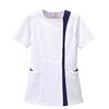 Nursery Women's Tunic, Medical White Coat, Stretch, Moisture-Wicking, Quick-Drying, Anti-Opaque, UV Protection, Jersey Material, Cross Pockets, Long L