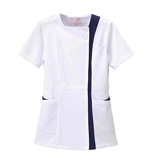 

Nursery Women s Tunic, Medical White Coat, Stretch, Moisture-Wicking, Quick-Drying, Anti-Opaque, UV Protection, Jersey Material, Cross Pockets, Long L