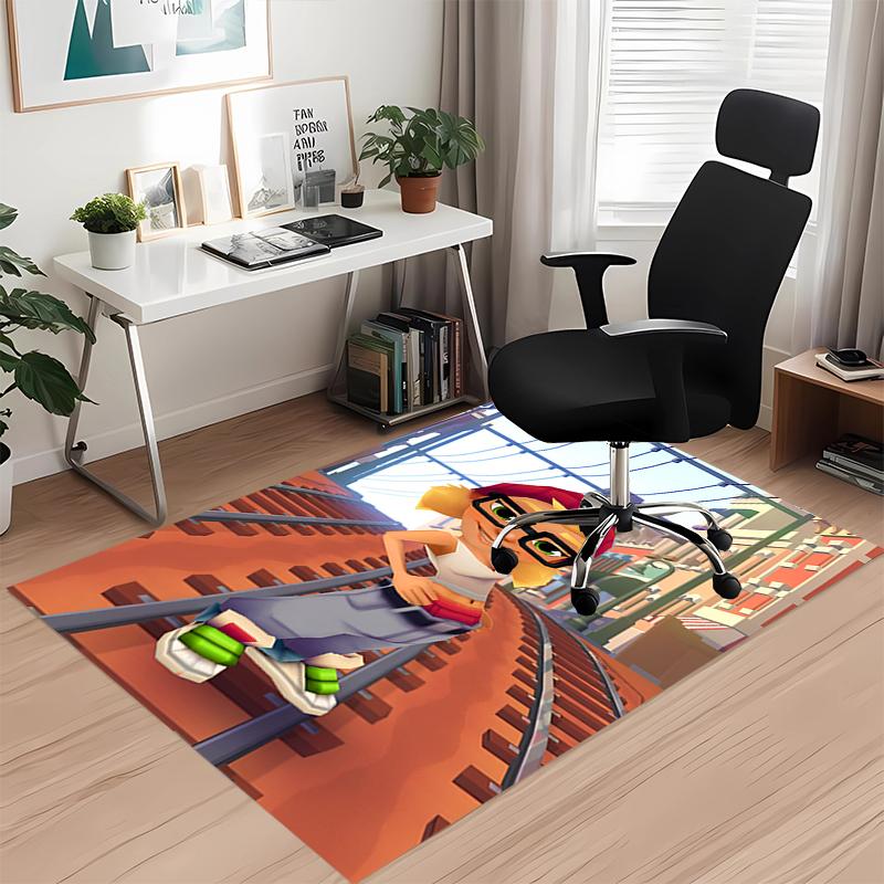 Subway Surfers Printed Carpetrugfor Office Chair Living Room Bedroom Kitchen Room Decor Gifts