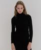 Kamino Ribbed Turtleneck Knit Black