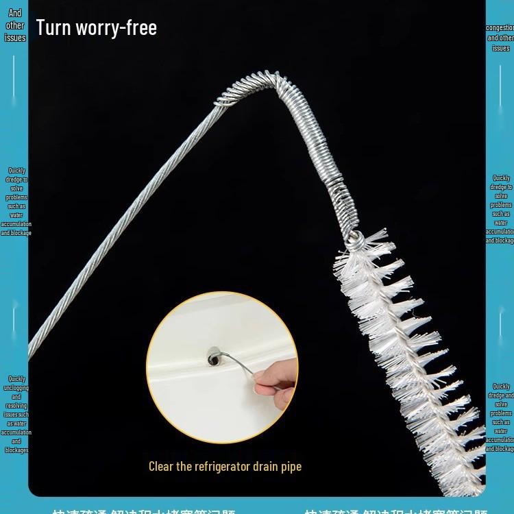 Air Conditioner Drain Pipe Cleaning Brush for Unclogging and Leak Prevention