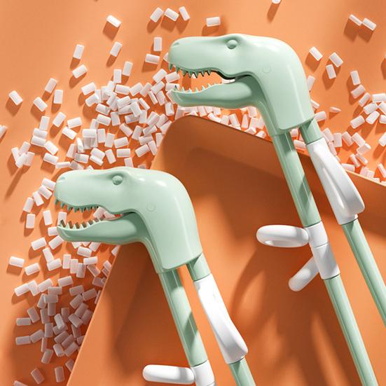 Dinosaur Design Tréninkové hůlky Jagged Head TPR Zdravé a bezpečné tréninkové hůlky Pomocníci