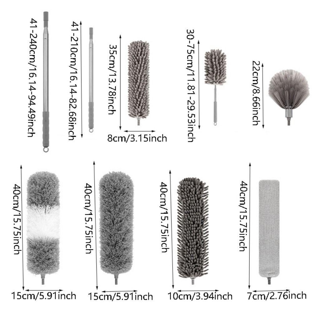 Retractable Duster Brush Set Washable Gap Dust Cleaner Tools Home Cleaning Tools Household