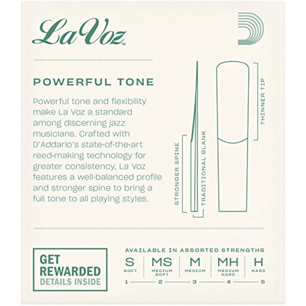 Rico Soprano Saxophone Reed Lavose MS (medium soft)