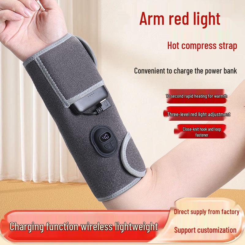 Arm Heat Pack with Red Light Therapy - Quick Heating, Lightweight, and Comfortable Protection Belt