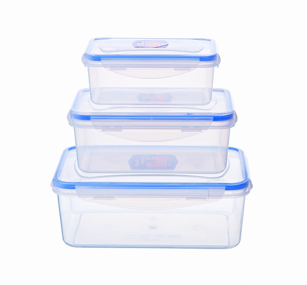Easy Open Transparent BPA Free Reusable Cereal Snack Food Box Plastic Seal Airtight Storage Container