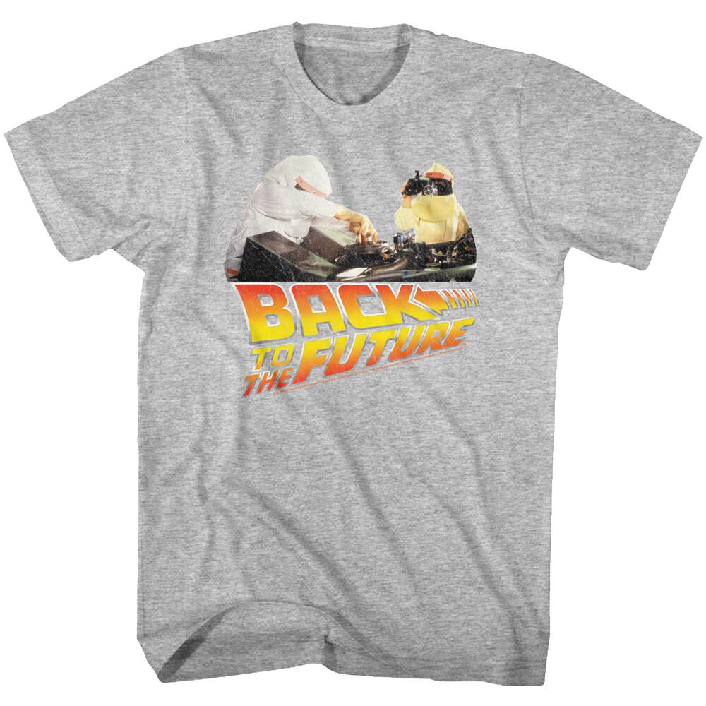 Back To The Future Movie Doc Emmett Brown Installing Plutonium Men T Shirt XXXXL