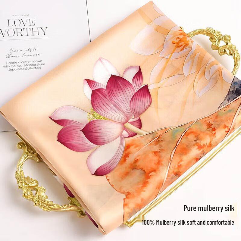 Hangsilu Chinese Style Mulberry Silk Scarf