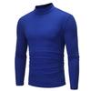 Men's  Winter  Color Turtleneck Long Sleeve T-shirt Top Blouse