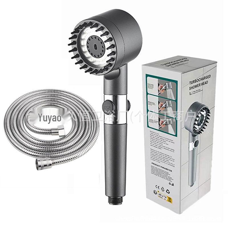 Lotus Handheld Shower Head with Powerful Spray and Filter