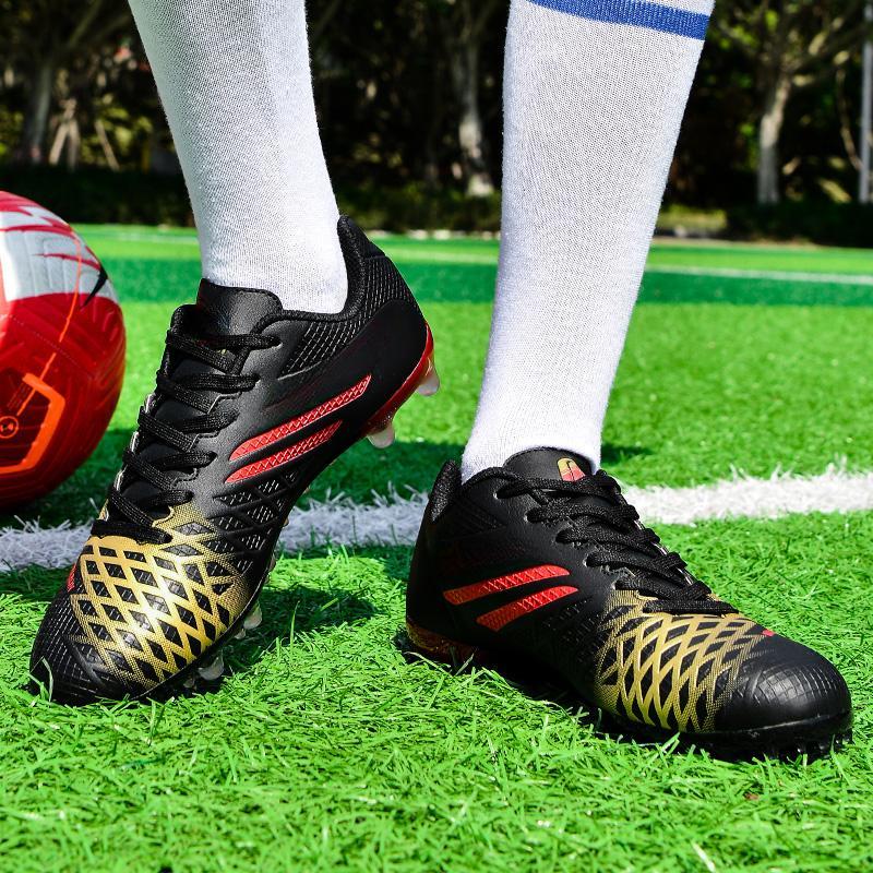 Men's Large-scale Football Shoes Long Nail Anti-slip and Wear-resistant TPR Artificial Corthop Outdoor Children's Football Shoes