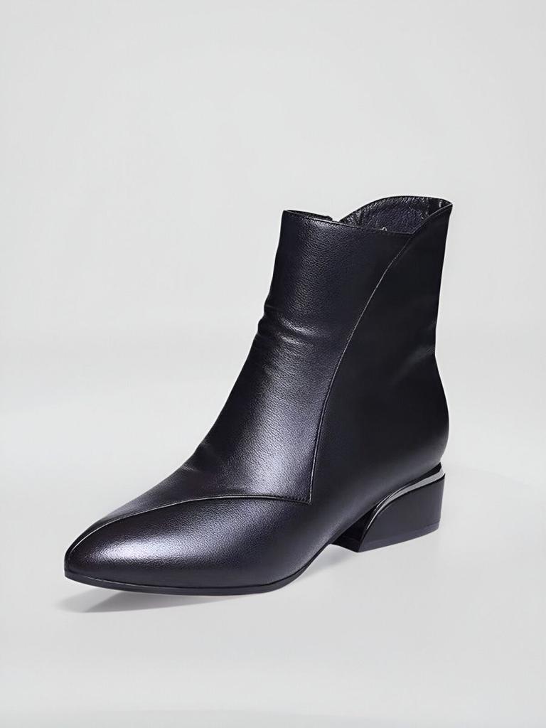 Versatile short boots women's shoes 2025 new autumn and winter fashion low-heeled Martin boots medium heel autumn and winter short single boots