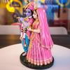 Manmohak Radha Krishna Idol – 15.24CM UV Resin Murti | Hand-Painted Divine Couple Statue for Home Decor, Temple & Gifting
