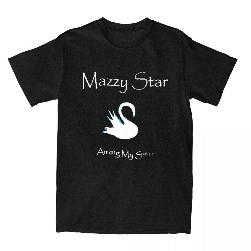 Men Women's Mazzy Star Among My Swan T Shirt Accessories Cotton Tops Crazy Short Sleeve Crewneck Tee Shirt Plus Size Shirt