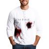 Men's Halloween Print Raglan Dralan Three-quarter Sleeve Casual Top