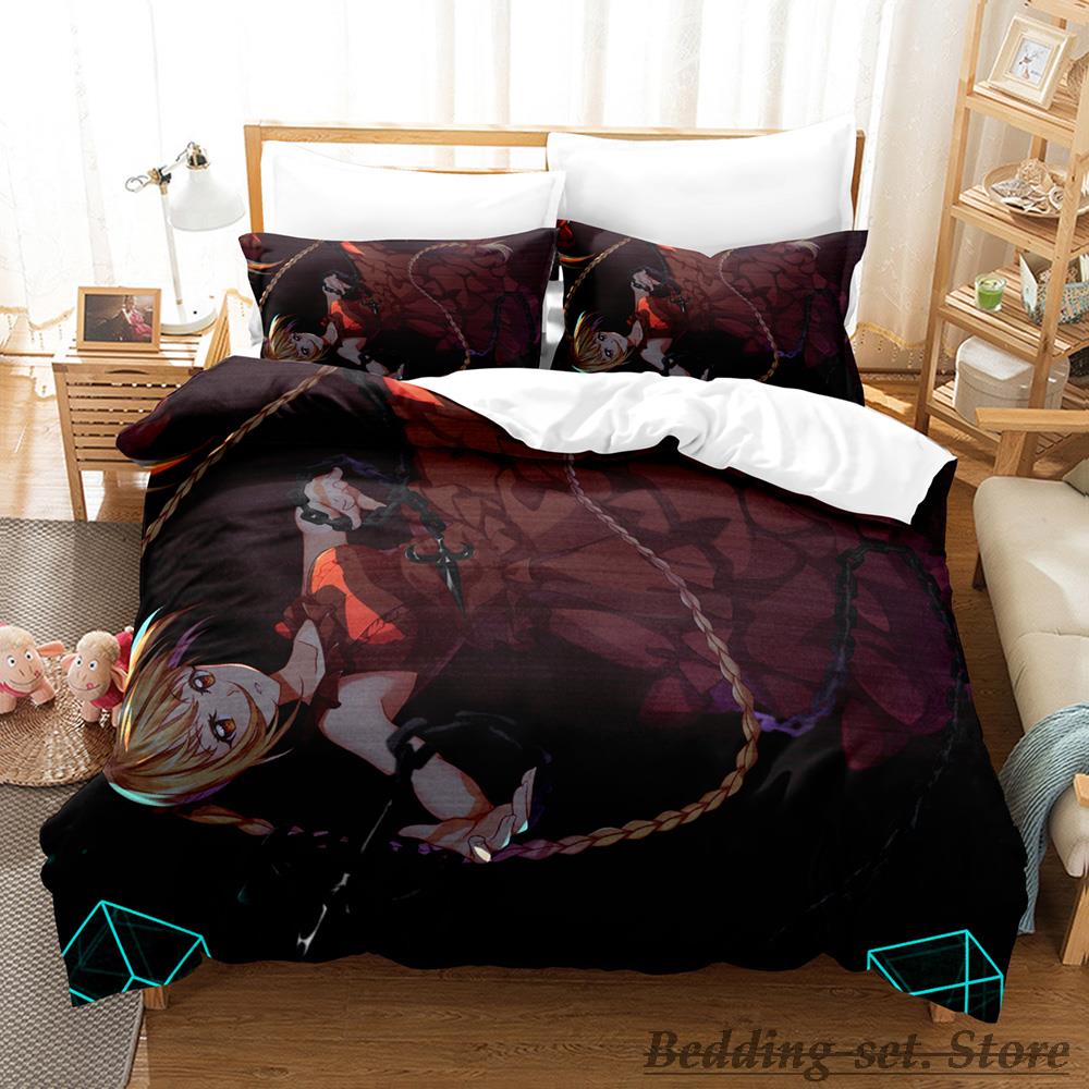 2023 Darwin's Game Bedding Set Single Twin Full Queen King Size Bed Set Adult Kid Bedroom Duvetcover Sets Anime Kawaii