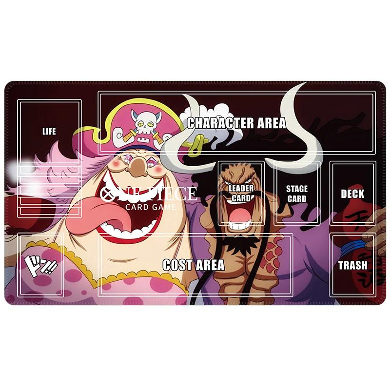 Minimalist Black One Piece TCG Playmat NonSlip Large Card Game Desk Mat Waterproof Gaming Keyboard Pad