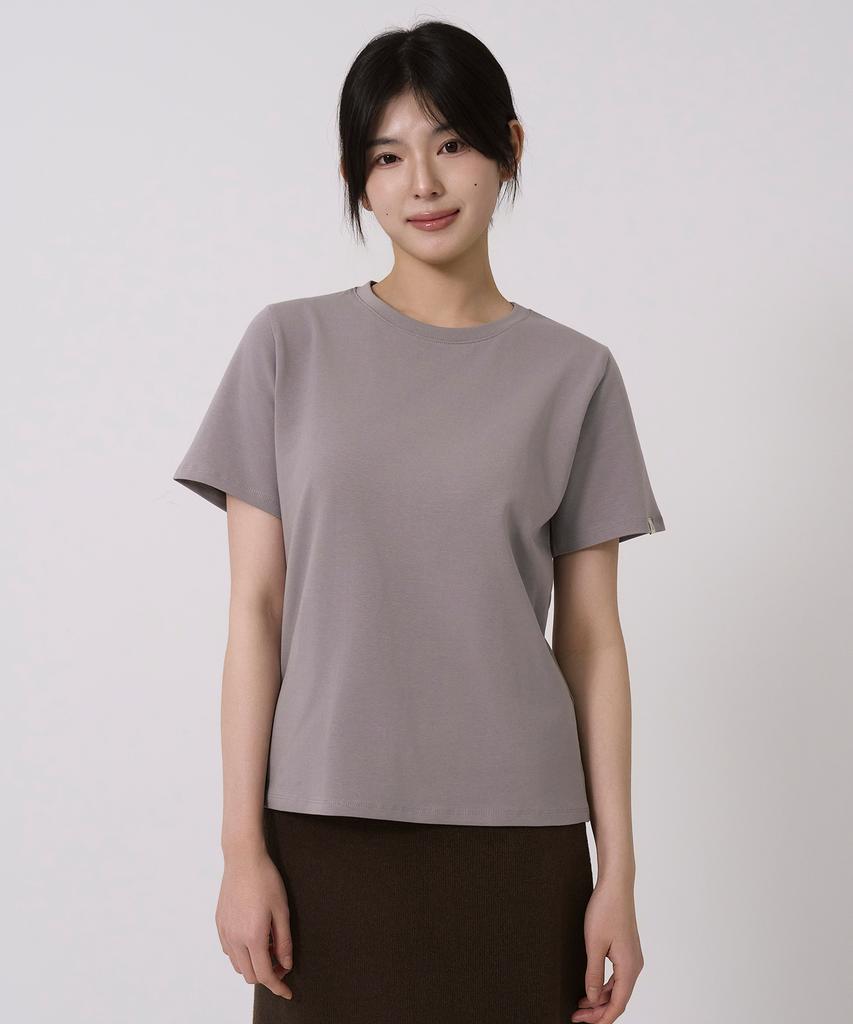 Sayu Basic Tension Short Sleeve T-Shirt Gray