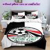 Egyptian Football Association Pattern Bedding,Quilt Set Quilt Cover Pillowcase Home Birthday Gift (1*duvet cover+2*pillowcase,without core)