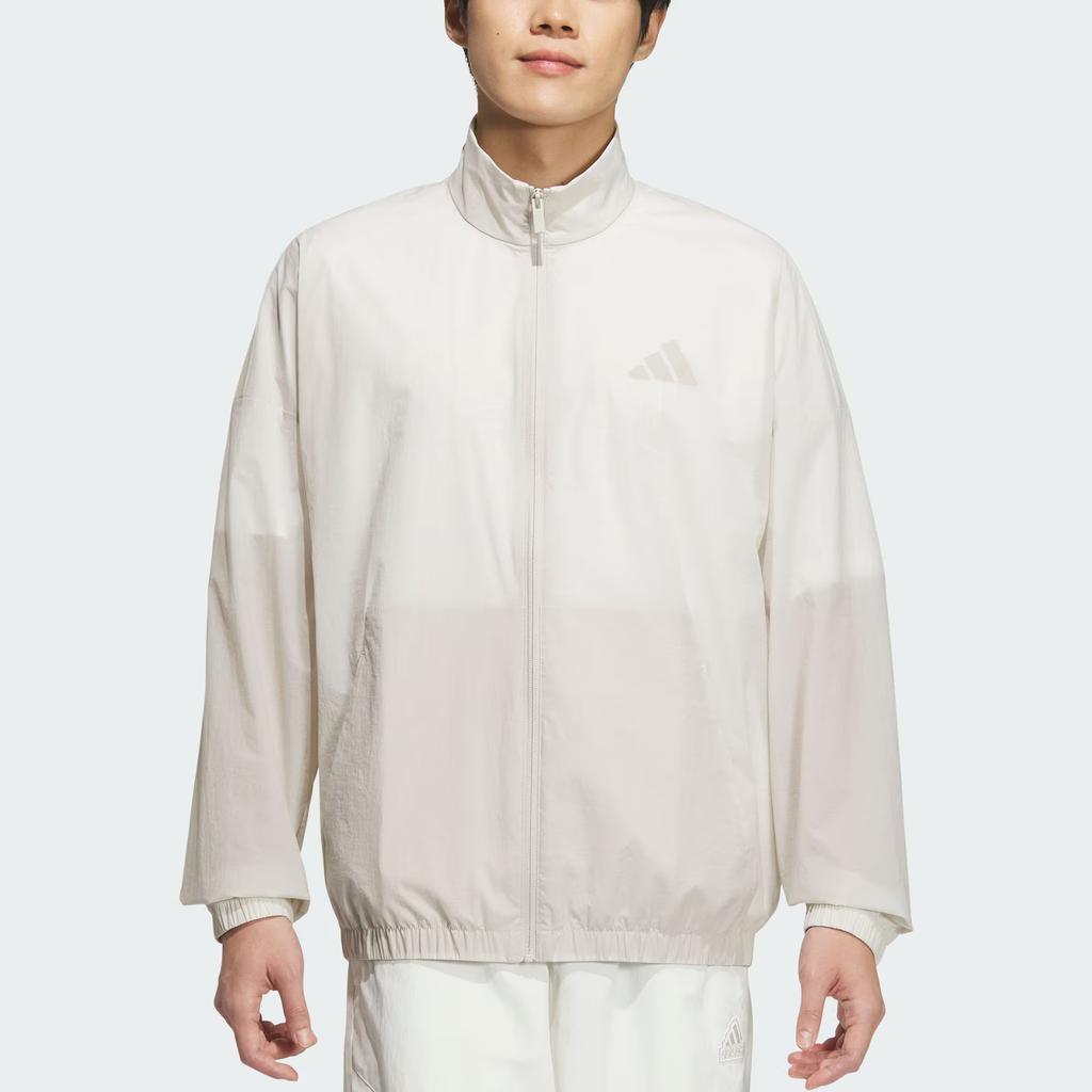 Adidas Lounge Woven Jacket Water-Resistant Sports Casual Jacket Men Jacket Miracle-Bauxite-Brown JZ8410