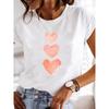 Summer T-shirt Clothing Dragonfly Pattern Printing T-shirt Short-sleeved Top Fashion Casual Ladies Women