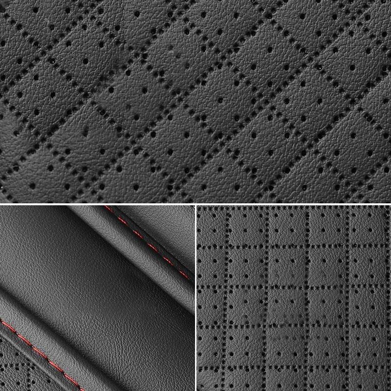 Universal Car Arm Rest Cushion PU Leather Breathable Center Console Box Cover Anti Scratch Armrest Box Protector Cover