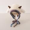 Cartoon Winter Plush Hat Warm Ear Protection Cap Cute Woolen Knit Hats  Children