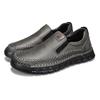 New Handmade Leather Men Shoes Casual Comfortable Men Loafers Slip On Leather Shoes Men Flats Hot Sale Outdoor Walking Shoes