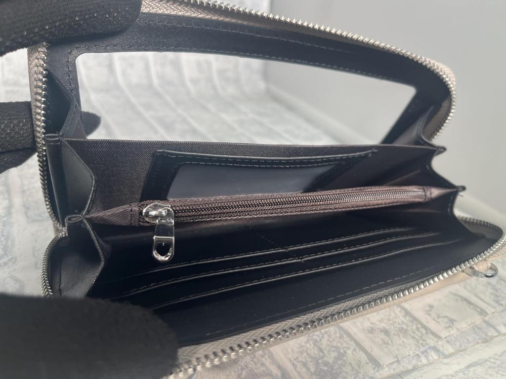 Wallet Smartphone Wallet Shoulder Long Genuine Cowhide Top Grade Genuine Round Unisex [Rebecca] Pouch, Pouch, Function, Pouch, Wallet, Leather,