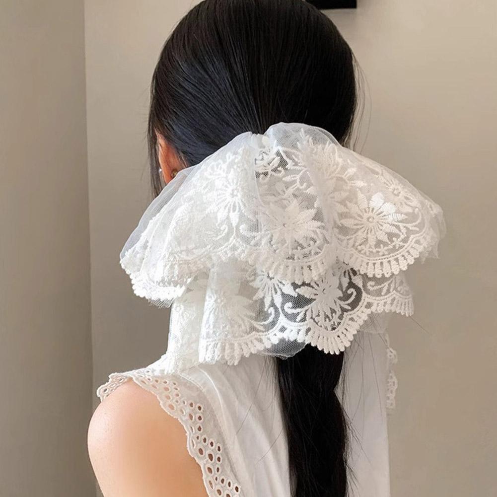 Super Fairy Lace Large Double Lace Sausage Hair Bands U8Y4