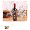 Christmas Wine Bottle Cover Cute Faux Fur Wine Bottle Clothes for Christmas Party Holiday Festivals