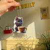 2d Acrylic Delightful Car Hanging Decoration Cheerful Christmas Tree Ornament For Cars