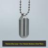 Waterproof Stainless Steel Pill Bottle Capsule - Portable, Moisture-Proof Storage for Outdoor Use