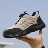 Rotating Button Safety Shoes Steel Toe Work Shoes Protective Work Shoes Anti-slip Lightweight Breathable Work Sneakers for Men