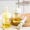 Portable Kitchen Oil Bottle Silicone Brush Adjustable With Barbecue Spray Bottle For BBQ Baking Oil Dispenser