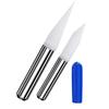 10pcs TungstenSteel Engraving Tools Bits 0.1mm Tip 1/8" Shank for Woodworking SharpCutting Router RotaryTool