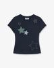 Eiieii Check Star Tee [Navy]