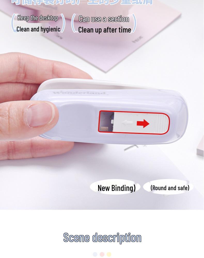 KedeYou Needle-Free Stapler: Safe, Durable Journaling Tool for Students & Office Use.