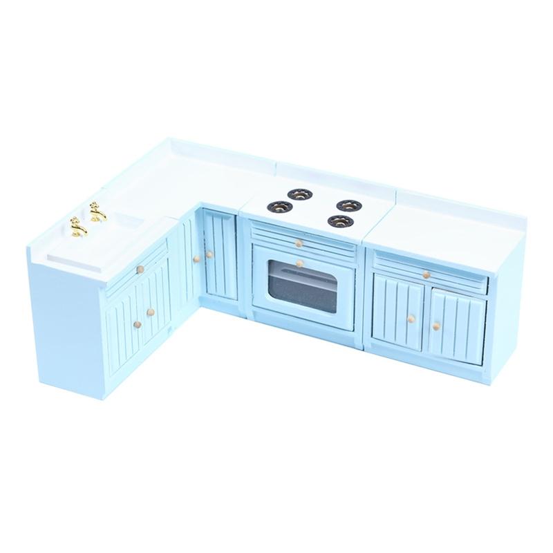 

3’’ for Doll House Toy Miniature Cooking Cabinet Mini Kitchen Cabinet Dollhouse Accessory Girl’s Pretend for Play Toy Su 1