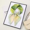 71 Flower polka dot simulation silk scarf neck small square scarf Korean atmosphere sunscreen scarf advanced sense