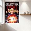 Battlestar Galactica Flottans Råd Sci-Fi TV-serie Metallplåtsskylt Vintage Retro Väggplakett för Hem Kontor Bar Dekor