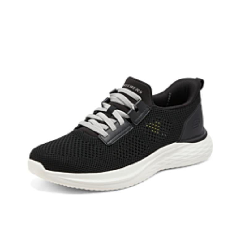 Skechers Mens USA Streetwear Comfortable Mesh Breathable Low-Top Running Shoes Men Sneaker Black 211109-BLK