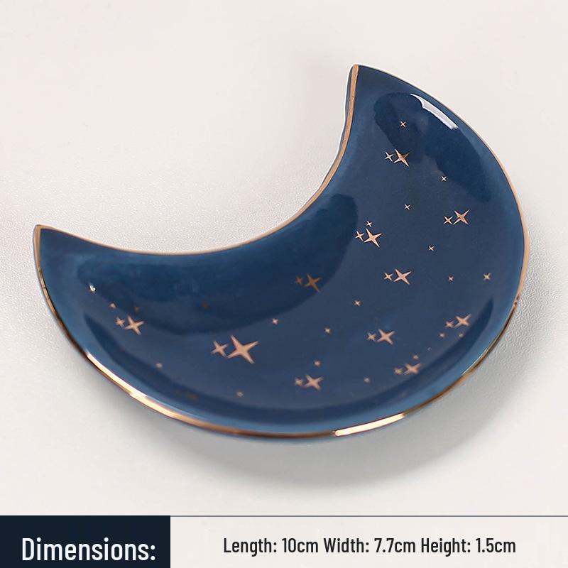 Craft Ceramic Moon Rainbow Jewelry Tray - DIY Mother's Day & Thanksgiving Gift