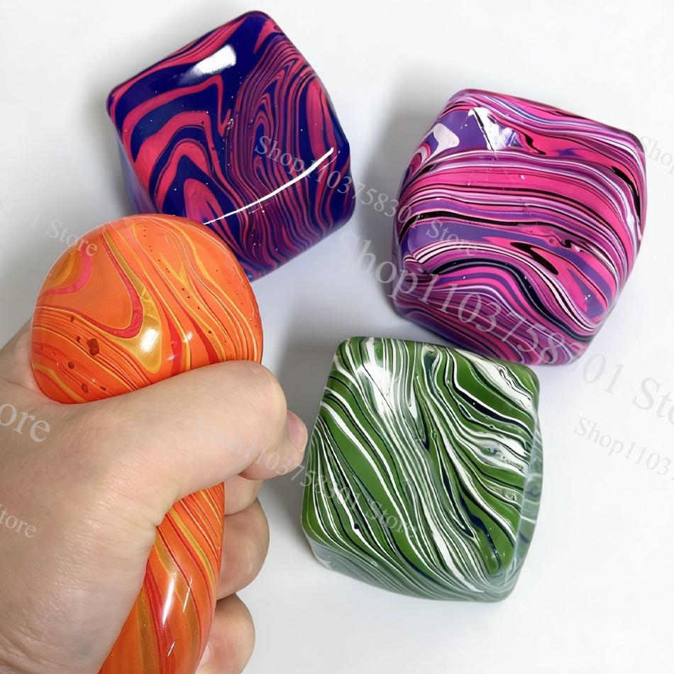 Slow Rebound Nee Doh Stress Cube Ice Cube Malt Sugar Squishy Fidget Toy For Anxiety & Stress Relief