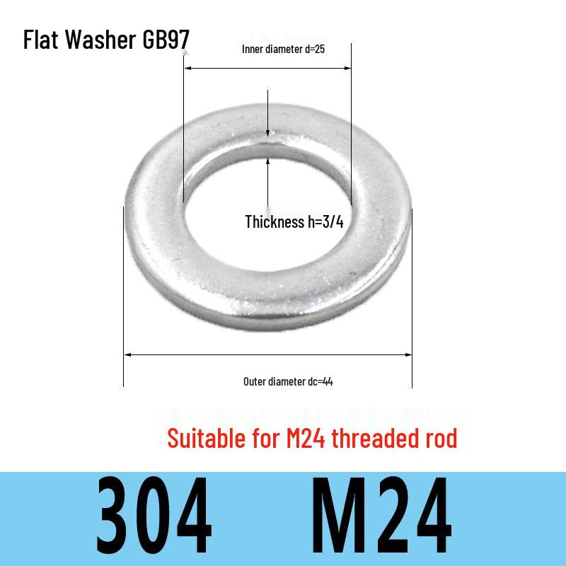 Stainless Steel Flat Washer Spacer (304/316/201) M3-M36