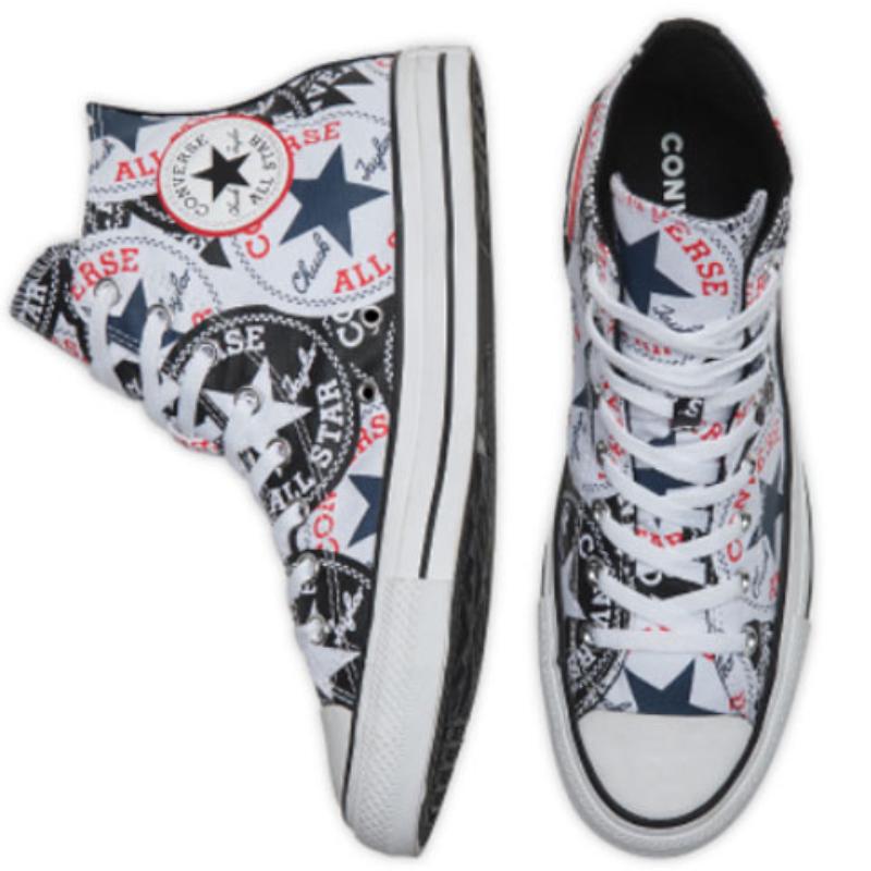 Converse All Star Vintage Comfort High Top Espadrilles Unisex Black, White and Red